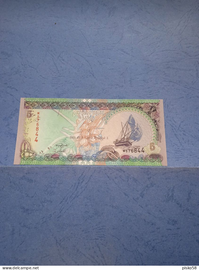 MALDIVE-P18c 5R 2011 UNC - - Maldiven