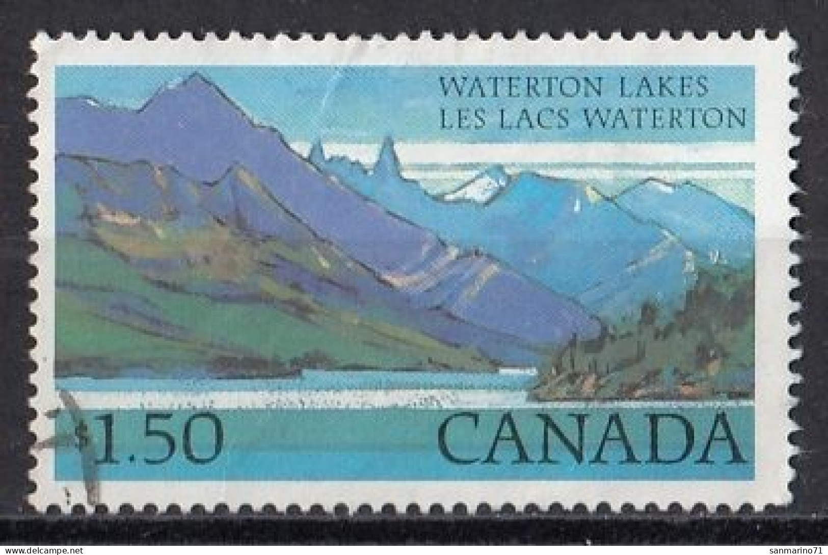 CANADA 833,used,falc Hinged - Bergen