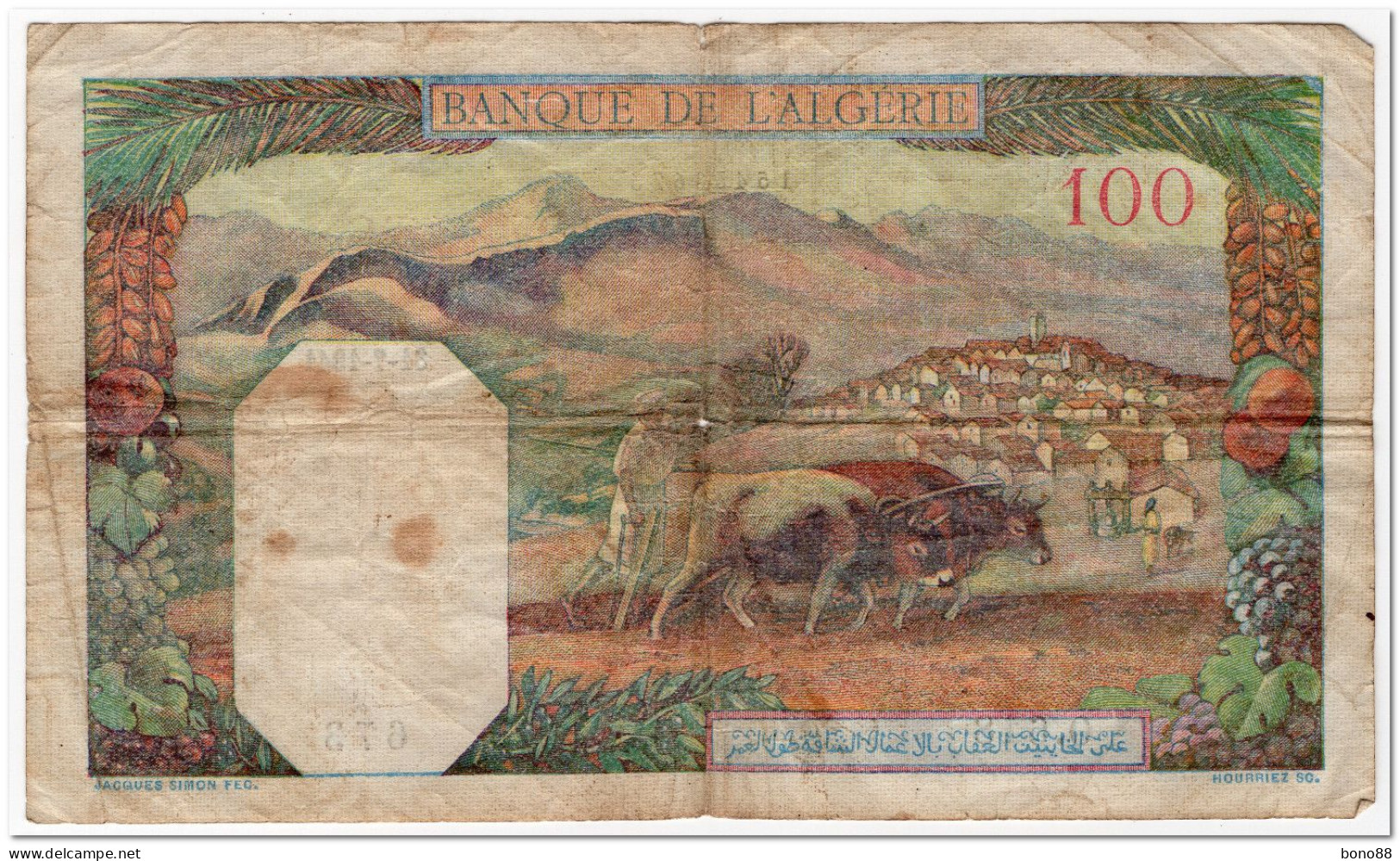 ALGERIA,100 FRANCS,1941,P.85,FINE - Algeria