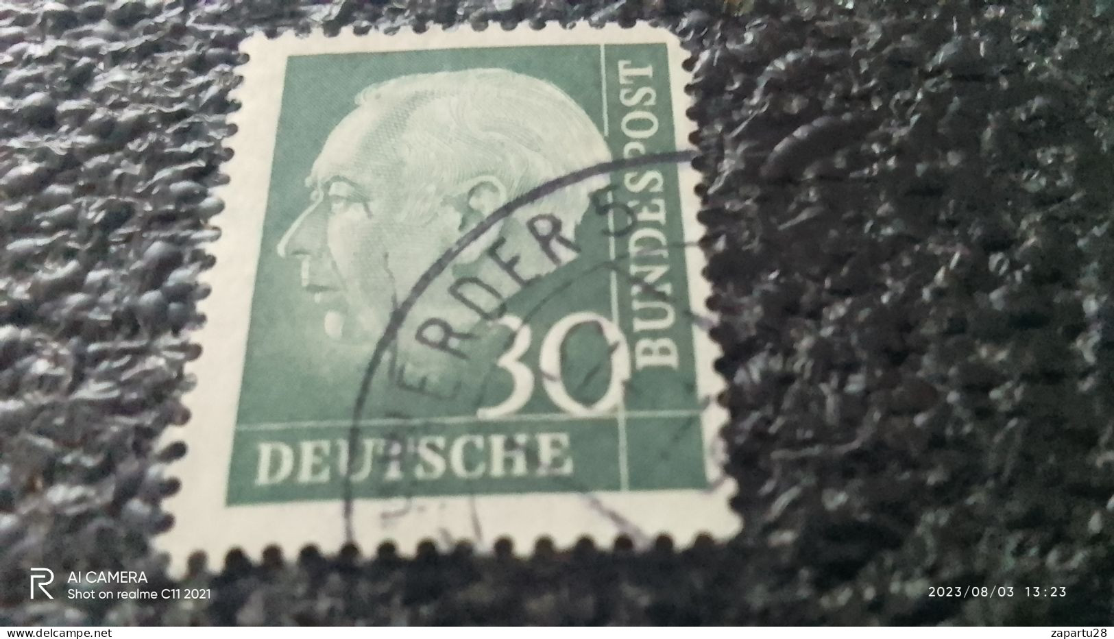 FEDERAL CUMHURİYETİ-1957       30PFG    DR. HEUSS    USED - Gebraucht