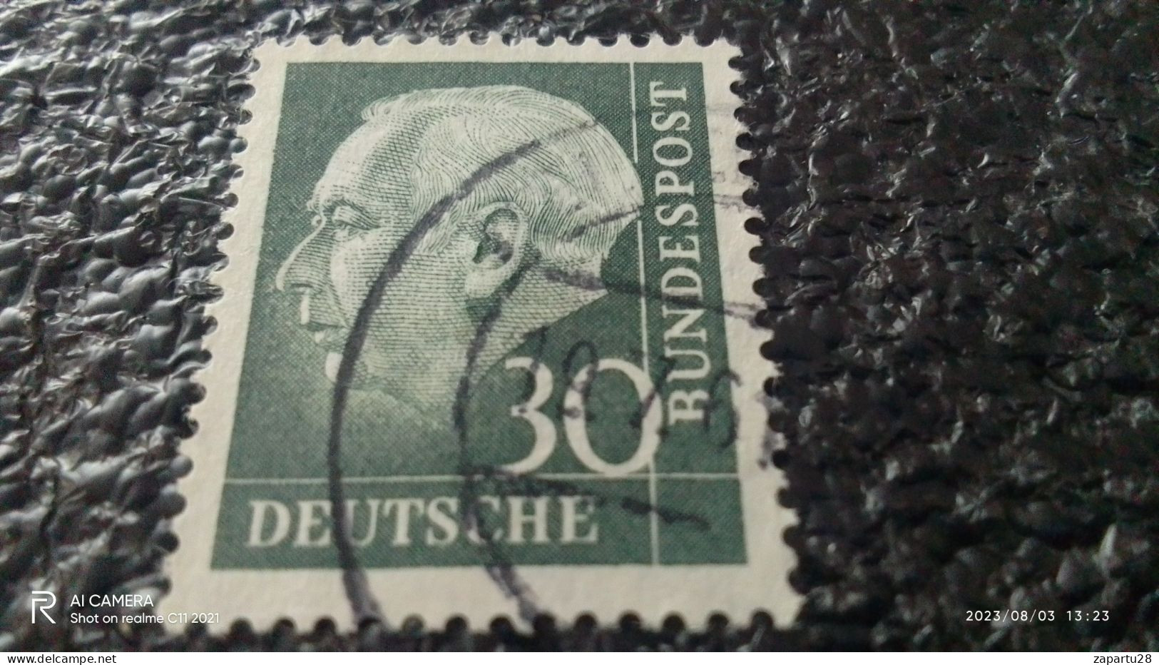 FEDERAL CUMHURİYETİ-1957       30PFG    DR. HEUSS    USED - Gebraucht