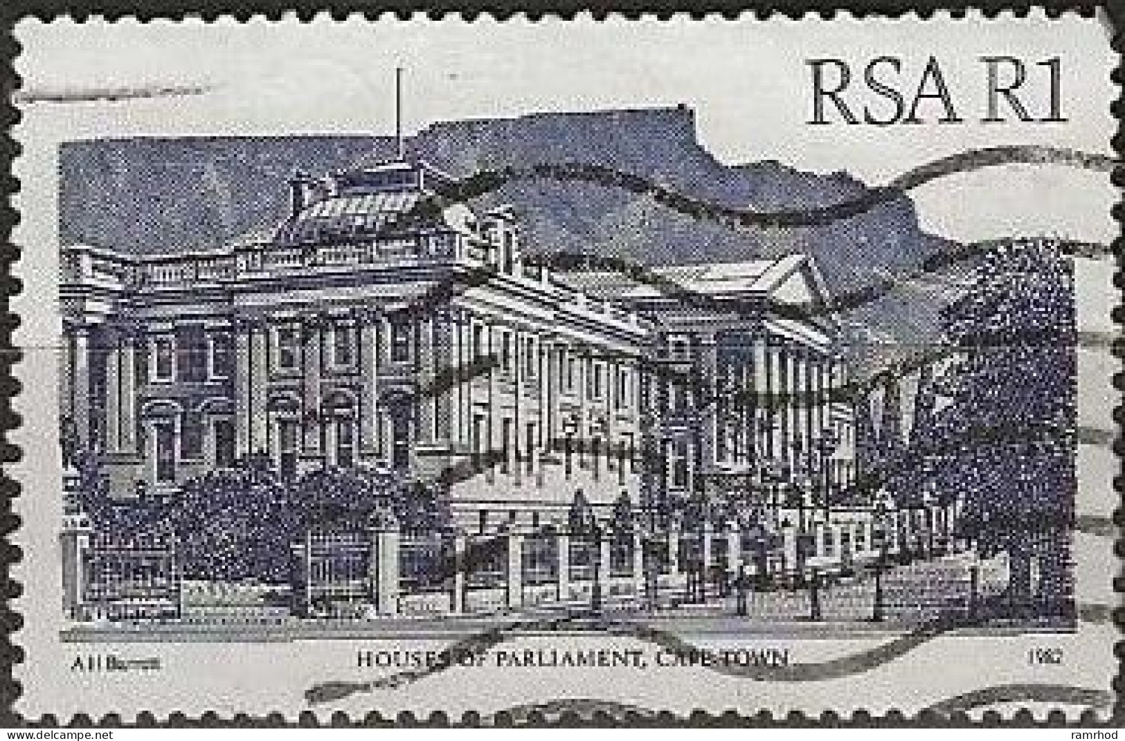SOUTH AFRICA 1982 Architecture - 1r. Houses Of Parliament, Cape Town FU - Used Stamps