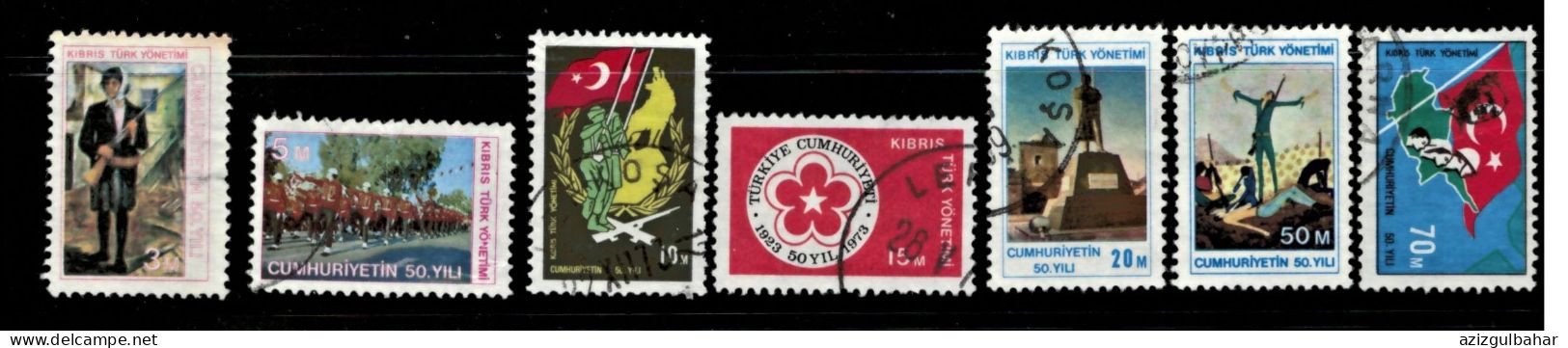 1973 - DEFINITIVE SERIES  - TURKISH  CYPRUS STAMPS - USED - Usati