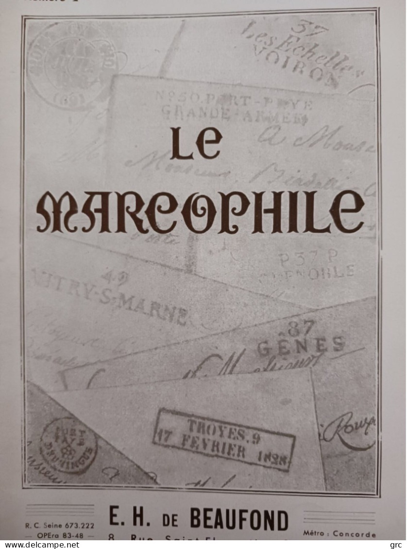 Collection Le Marcophile 76 Numeros - Handbooks