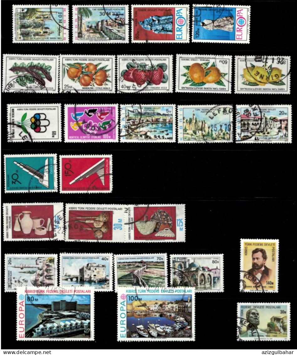 1976-77 - YEARLY SETS  - TURKISH  CYPRUS STAMPS - USED - Oblitérés