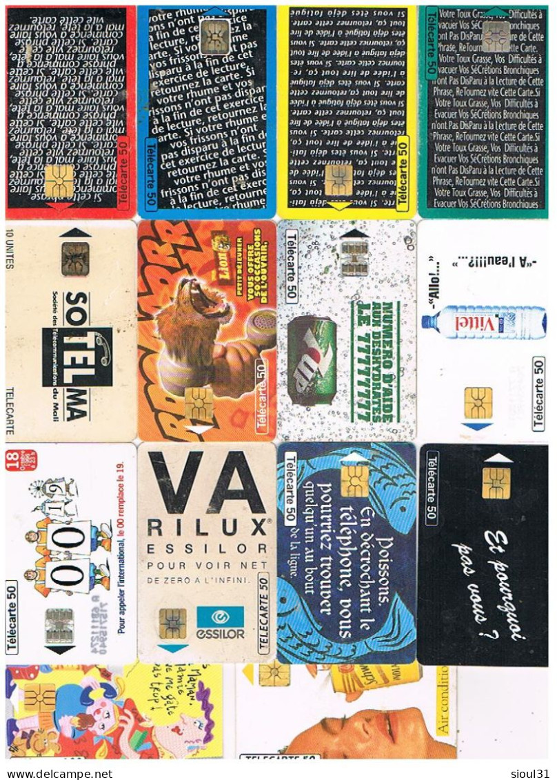 COLLECTION DE 260 TELECARTES FRANCE AVEC 3 OU 4 DU MAROC - Colecciones