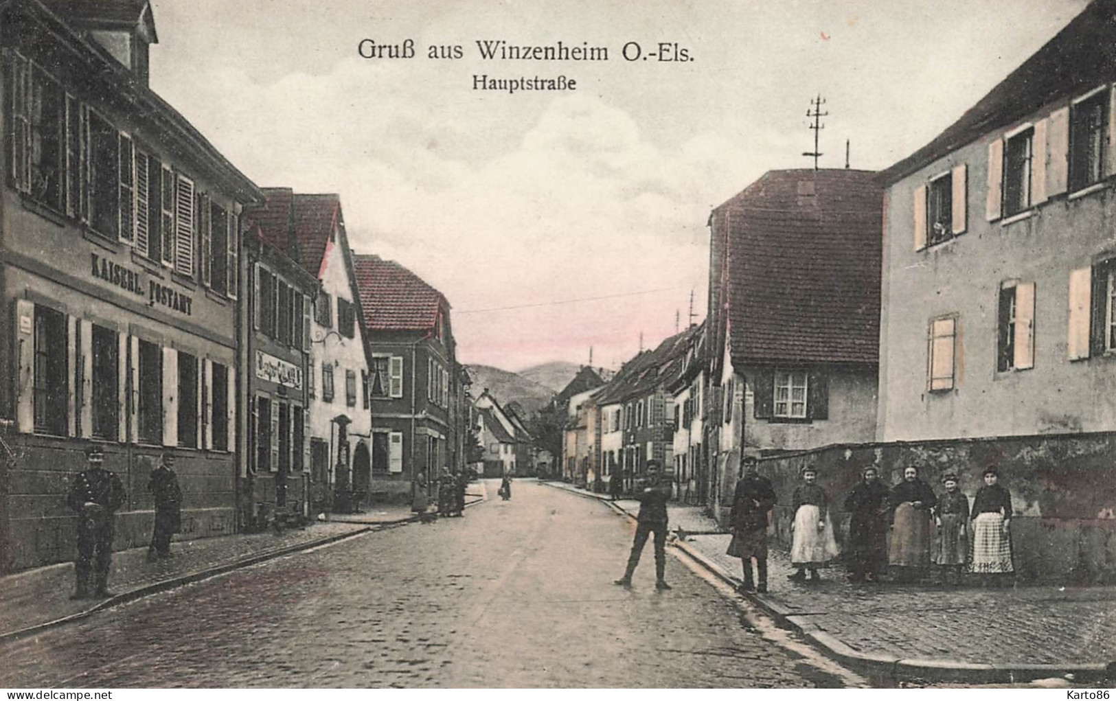 Gruus Auw Winzenheim O. Els * Wintzenheim * Hauptstrasse * Enfants Villageois - Wintzenheim