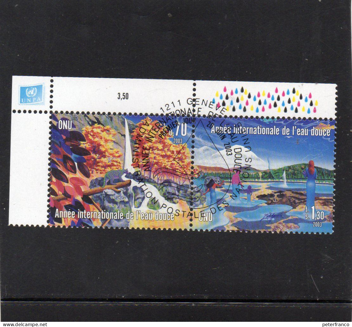 2003 Nazioni Unite - Ginevra  - Anni Int. Dell'acqua Dolce - Used Stamps