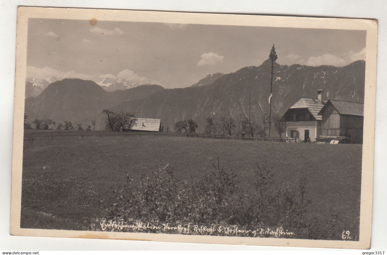 D2744) Sehr Alte FOTO AK Mit HAUS U. Maibaum Bei BAD GOISERN 1932 - Bad Goisern