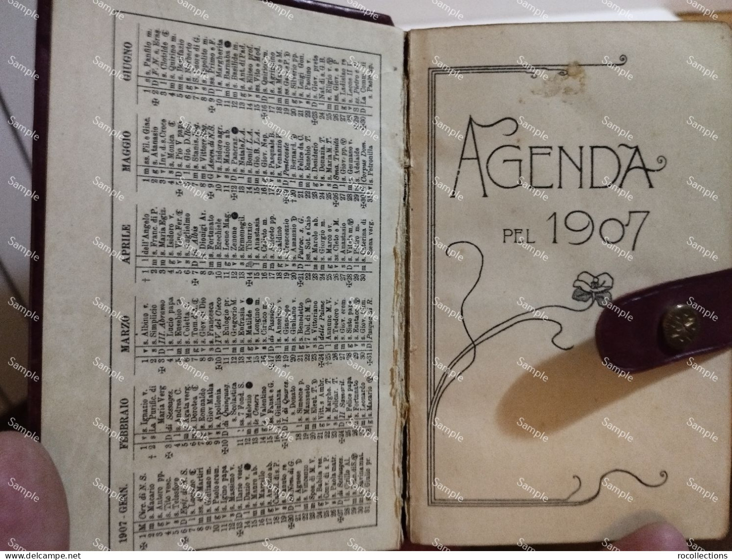 Italy Italia AGENDA 1907. - Other Book Accessories