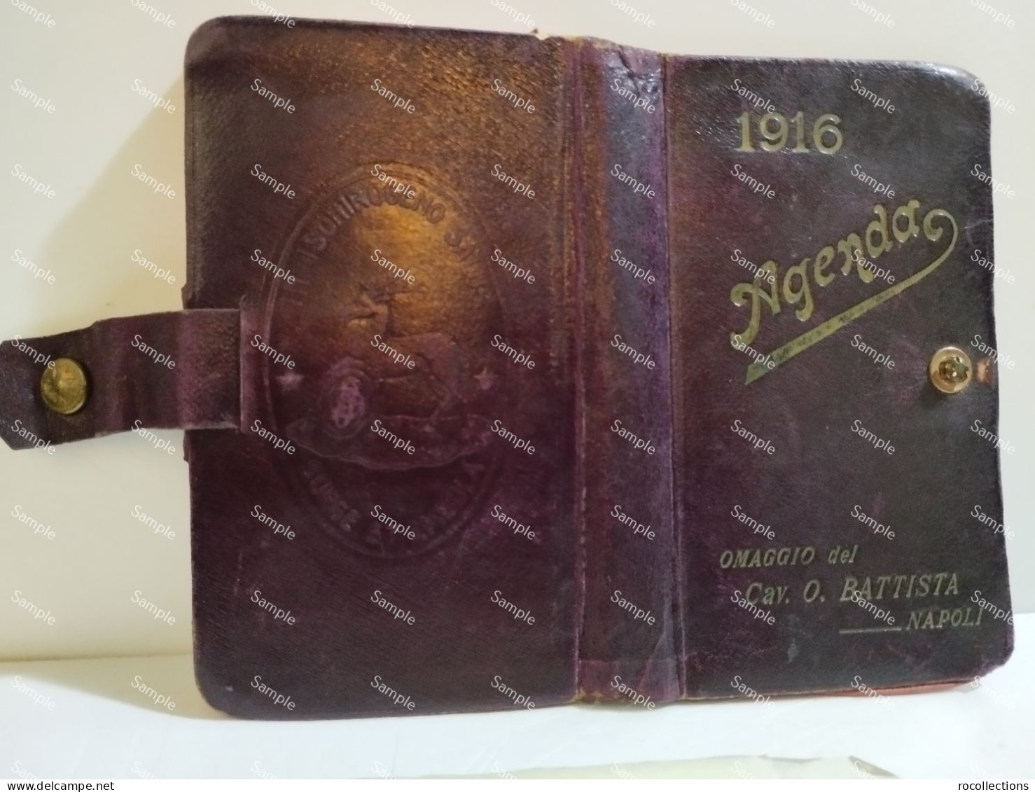 Italy Italia AGENDA 1916 Omaggio Cav. O. BATTISTA Napoli. - Other Book Accessories