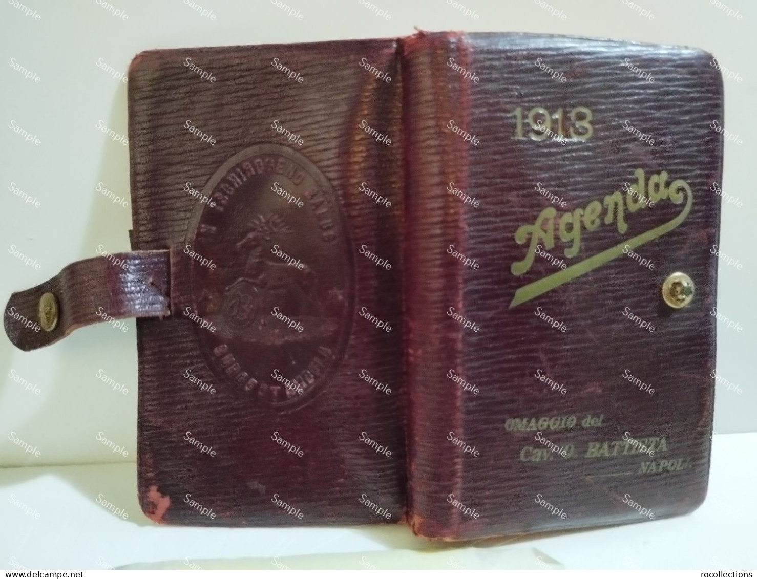 Italy Italia AGENDA 1913 Omaggio Cav. O. BATTISTA Napoli. - Altri Accessori