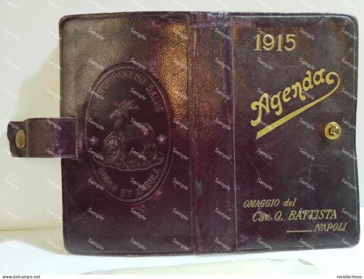 Italy Italia AGENDA 1915 Omaggio Cav. O. BATTISTA Napoli. - Andere Accessoires