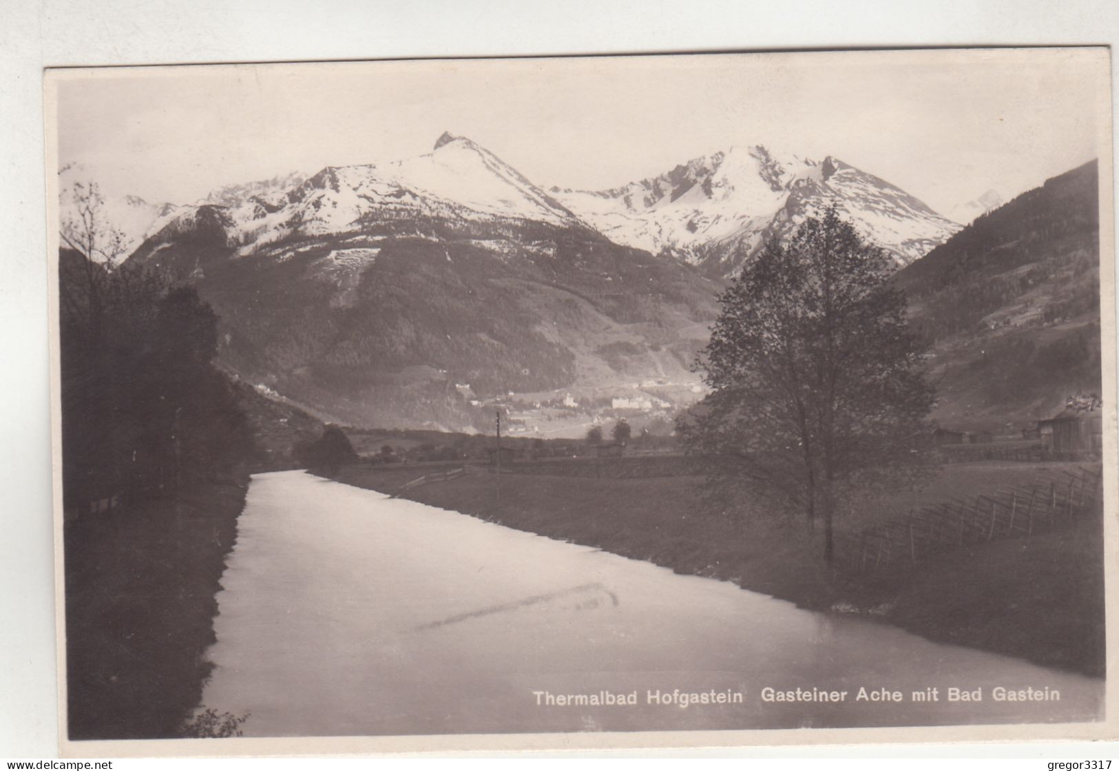 D2748) Thermalbad HOFGASTEIN - Gasteiner ACHE Mit Bad Gastein - Alte FOTO AK 1936 - Bad Hofgastein