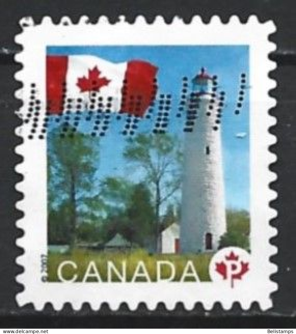 Canada 2007. Scott #2250 (U) Flag And Point Clark Lighthouse, Ontario - Oblitérés