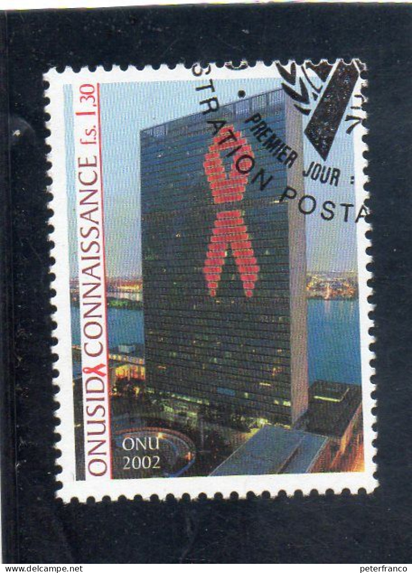 2002 Nazioni Unite - Ginevra - Lotta Contro L'AIDS - Used Stamps