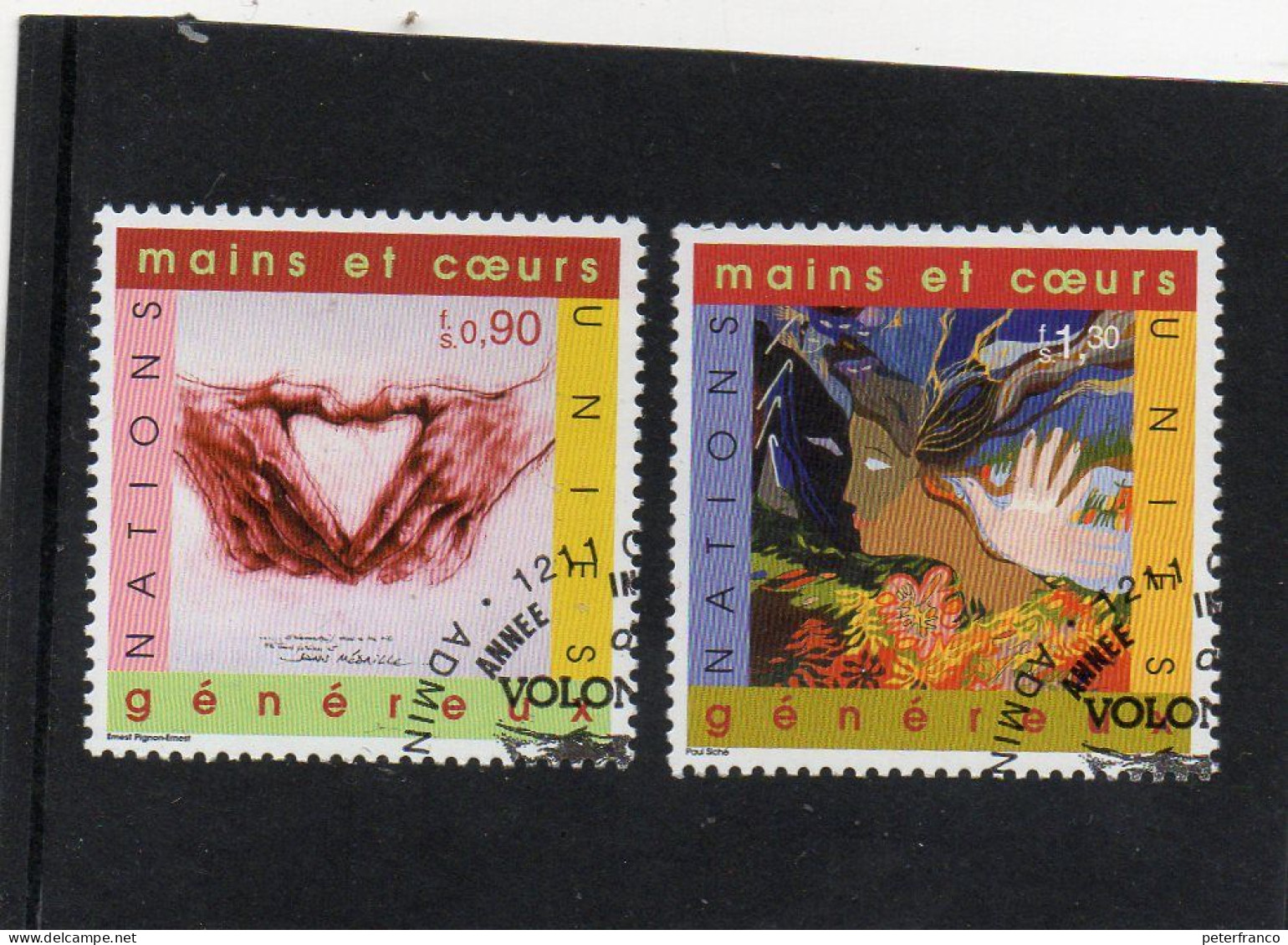 2001 Nazioni Unite - Ginevra - Anno Int. Dei Volontari - Used Stamps