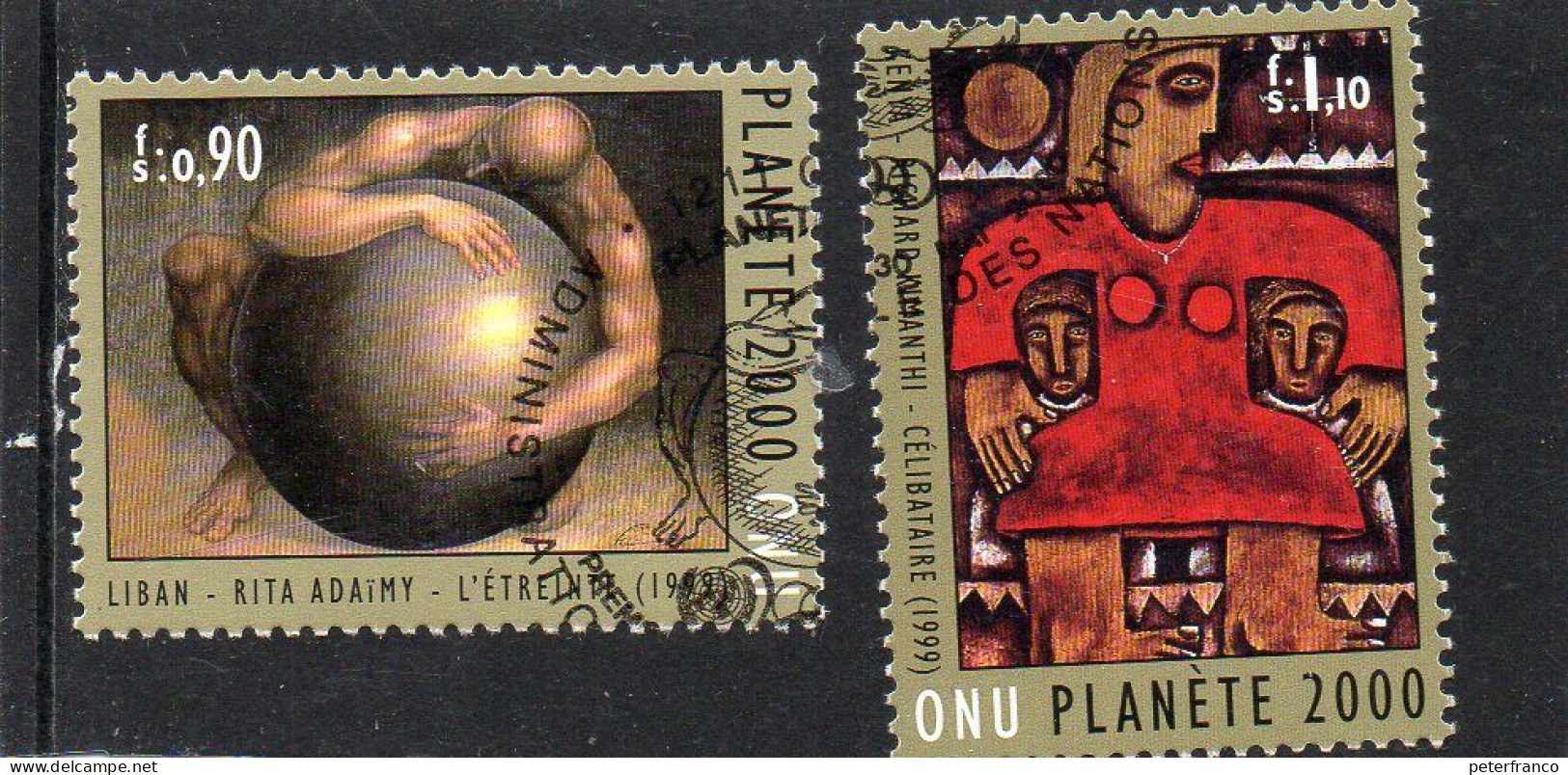 2000 Nazioni Unite - Ginevra - Pianeta 2000 - Used Stamps