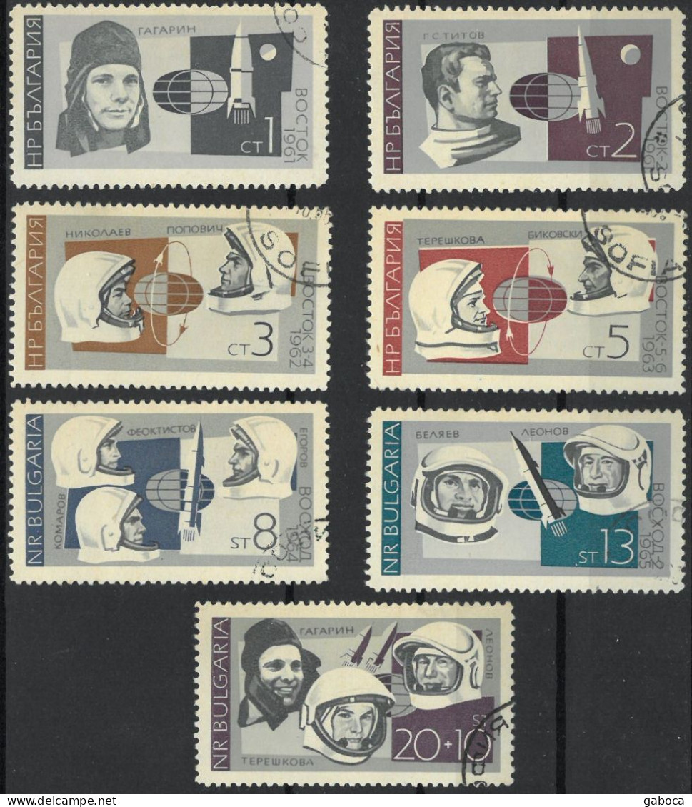 C4752 Space Spacetravel Astronaut Telecom Meteorology Satellite 1xSet+13xStamp Used Lot#580 - Verzamelingen