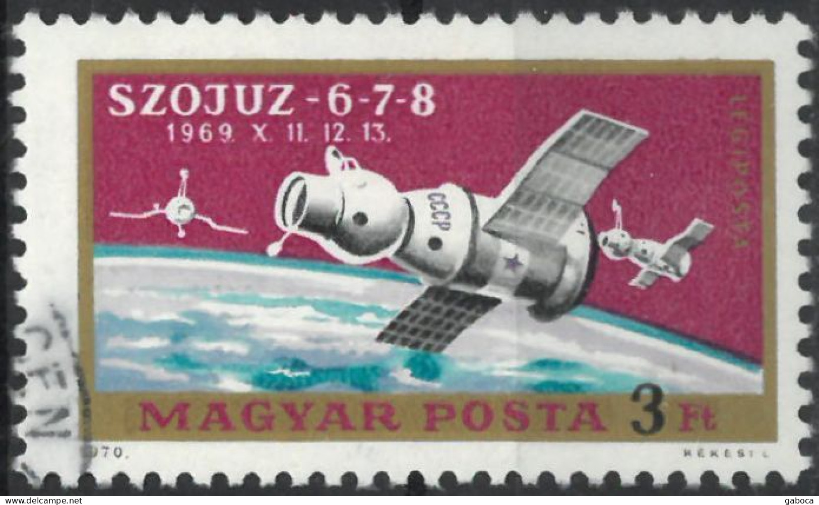 C4752 Space Spacetravel Astronaut Telecom Meteorology Satellite 1xSet+13xStamp Used Lot#580