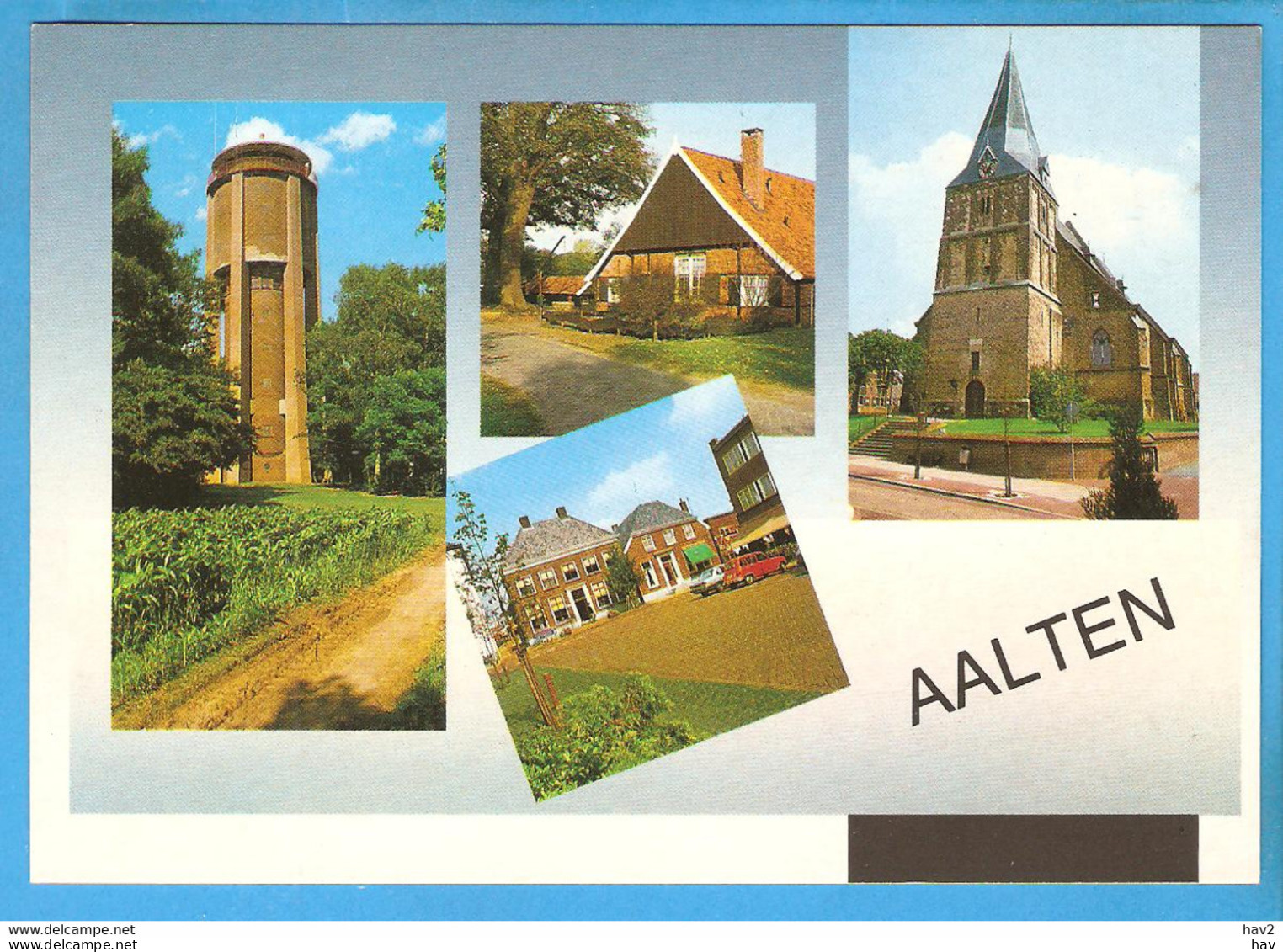 Aalten Groeten Uit 4-luik Met Watertoren RY51481 - Aalten