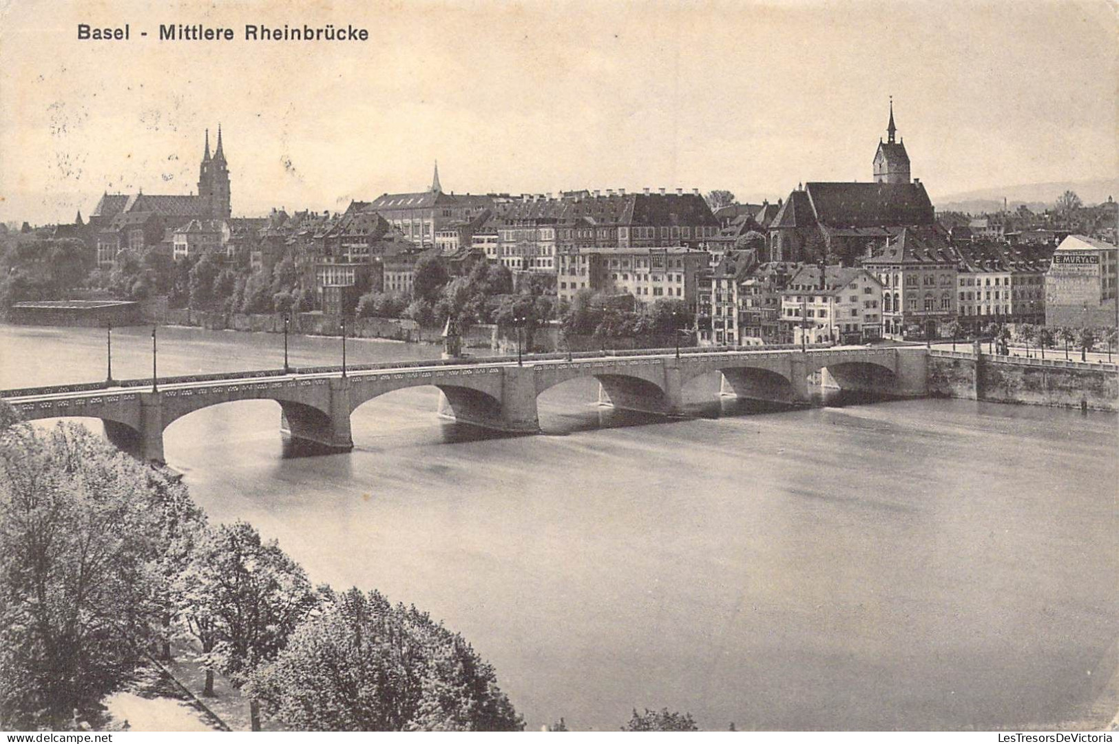 SUISSE - Basel - Mittlere Rheinbrucke - Carte Postale Ancienne - Basel