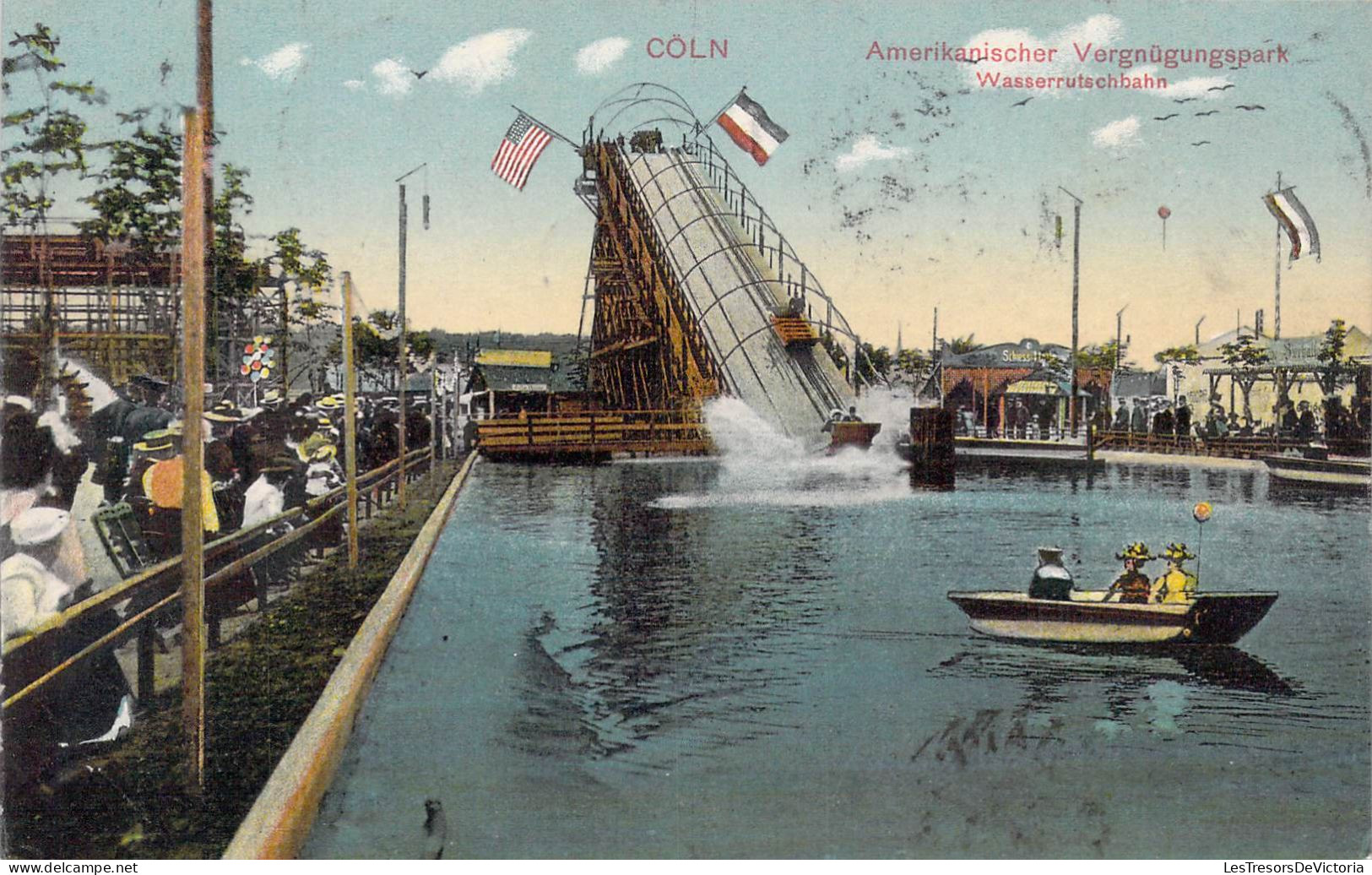 ALLEMAGNE - Amerikanischer Vergnugunspark - Wasserrutschbahn - Carte Postale Ancienne - Aachen