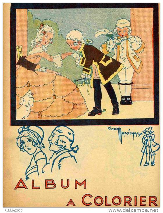 ALBUM A COLORIER ET A DECOUPER ILLUSTRATEUR GASTON MARECYAUX LIVRE EN ETAT NEUF EDITIONS GORDINNE A LIEGE - 0-6 Ans