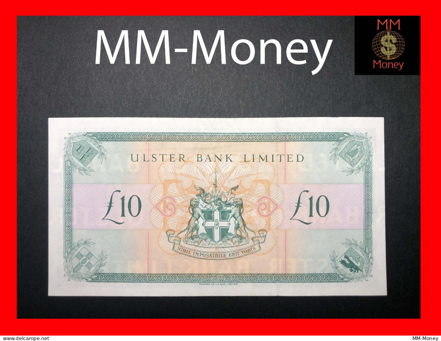 Northern Ireland  "Ulster Bank"  10 £  1.7.1999   P. 336  *scarce*   AAU - 10 Pounds