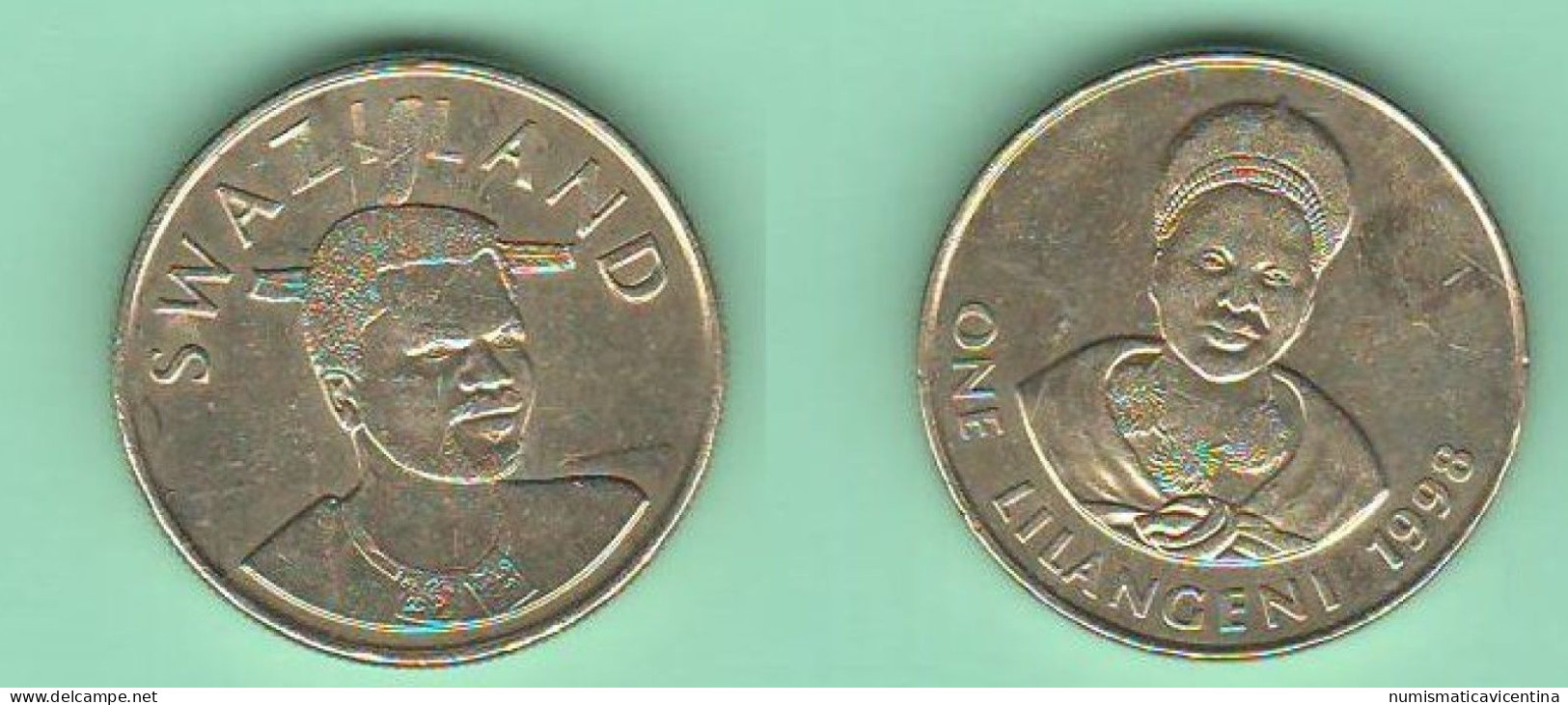 Swaziland One Lilangeni 1998 Swatini Brass Coin - Swaziland