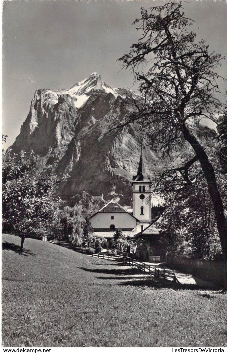 SUISSE - Grindelwald - Kirche Mit Wetterhorn - Carte Postale Ancienne - Grindelwald