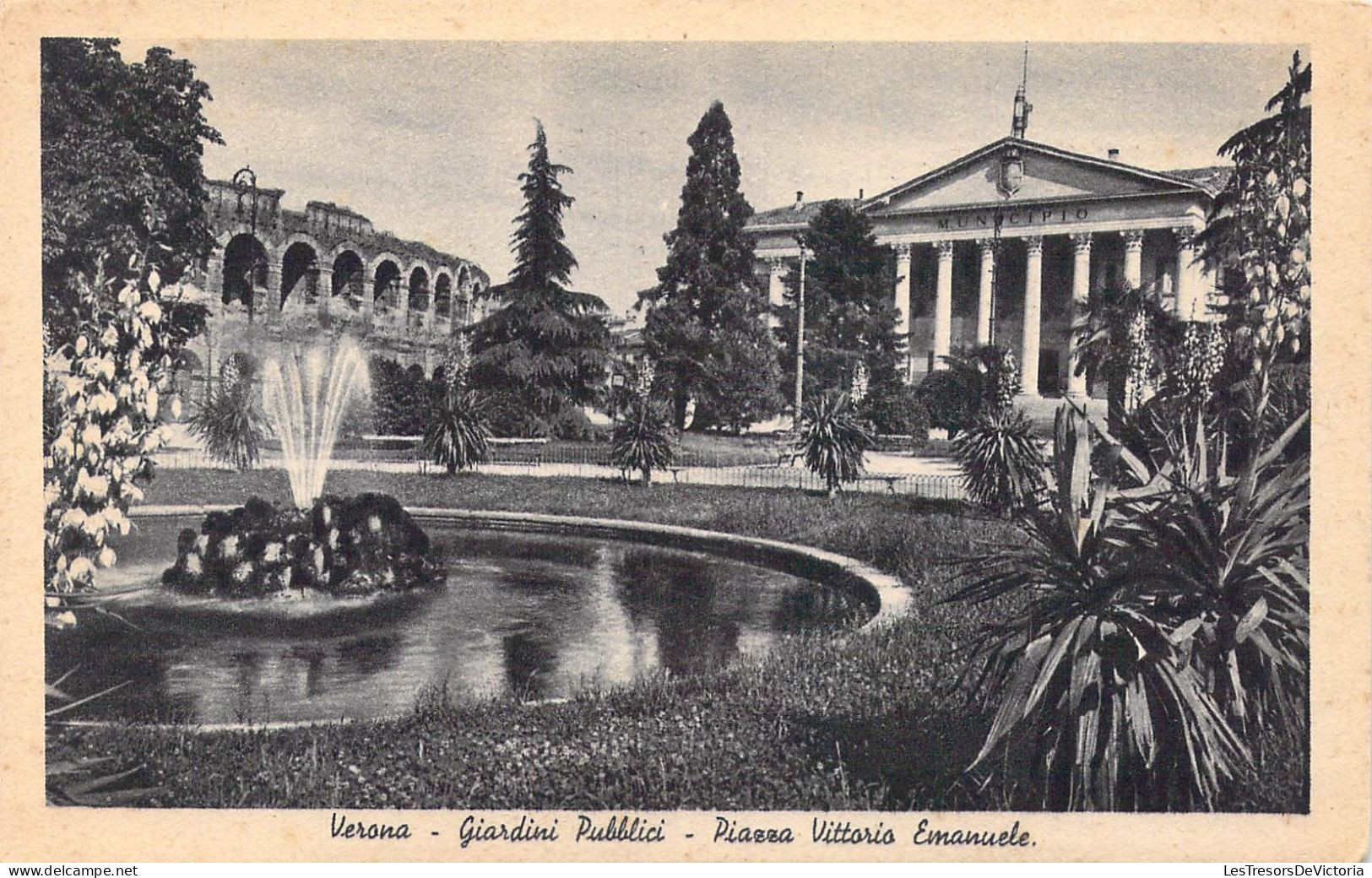 ITALIE - Verona - Giardini Pubblici - Piazza Vittorio Emanuele - Carte Postale Ancienne - Verona