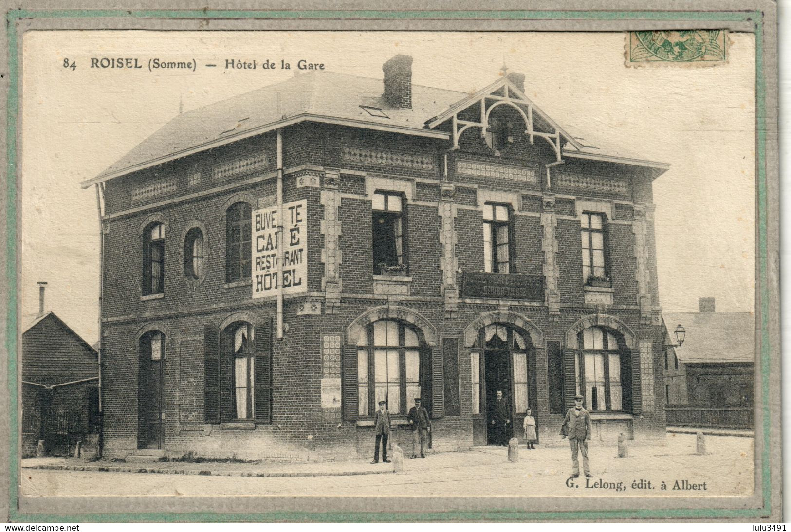 CPA (80) ROISEL - Aspect De L'Hôtel De La Gare En 1910 - Roisel