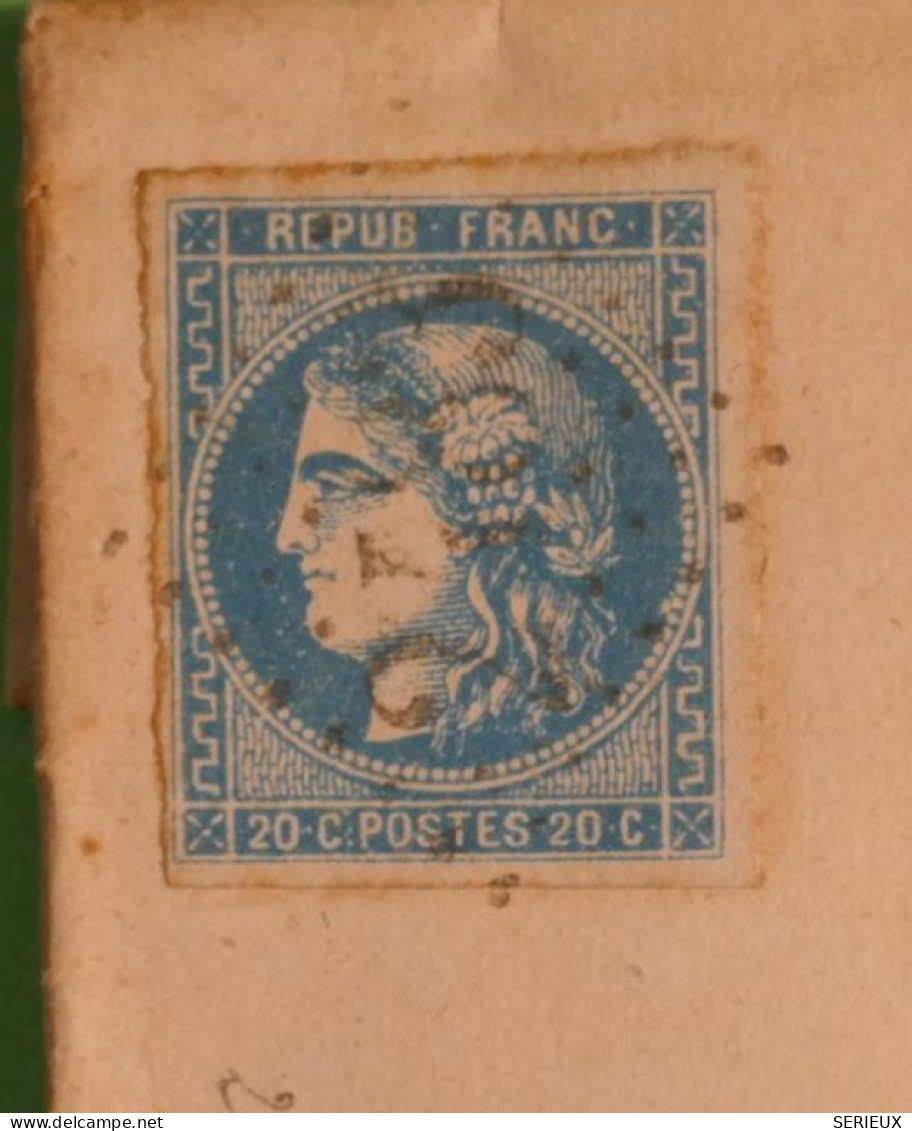BX10 FRANCE  BELLE LETTRE  1871  CHERAC MONTGUYON  +EMISSION DE BORDEAUX  GC 2483 MOUTTEN ? +AFF. INTERESSANT +++ + - 1870 Bordeaux Printing