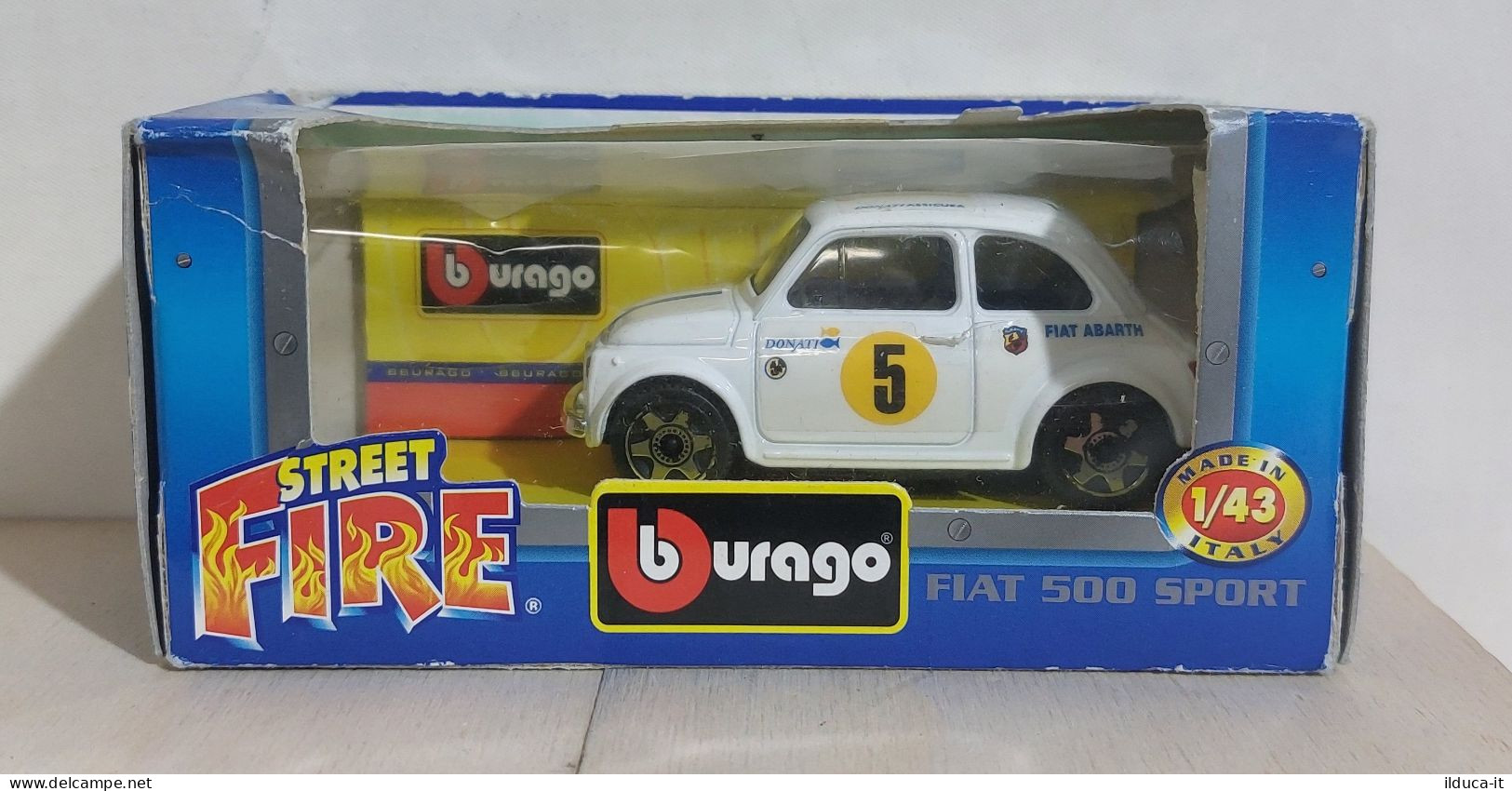 I116144 BURAGO 1/43 Serie Street Fire - FIAT 500 - Box - Burago