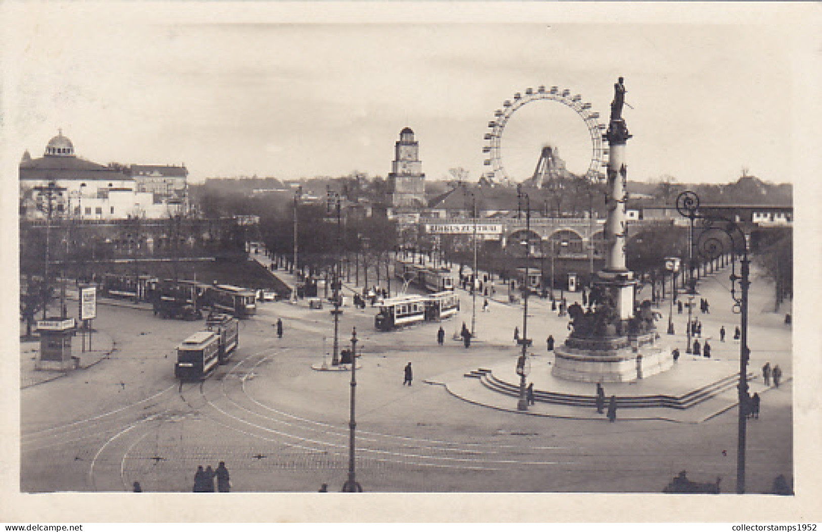 VIENNA PRATER AMUSEMENT PARK, FERRIS WHEEL, TRAMWAY - Prater