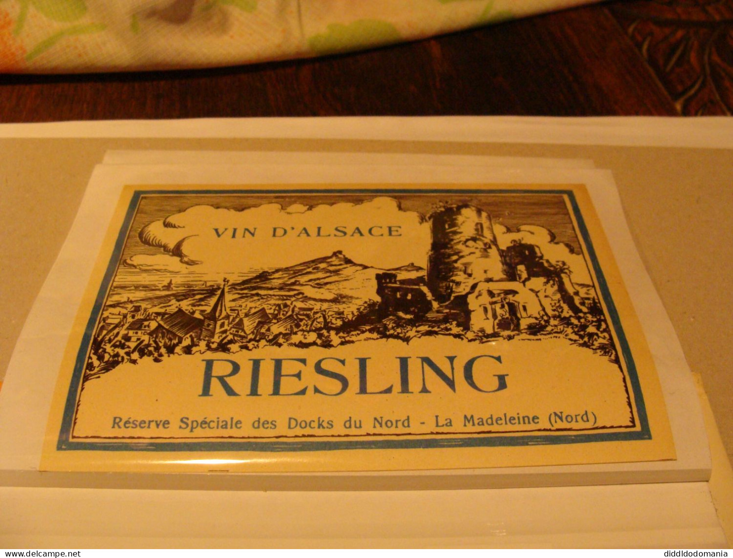 Etiquette De Vin Jamais Collée Wine Label  Weinetikett   1 Etiquettes Alsace Riesling - Riesling