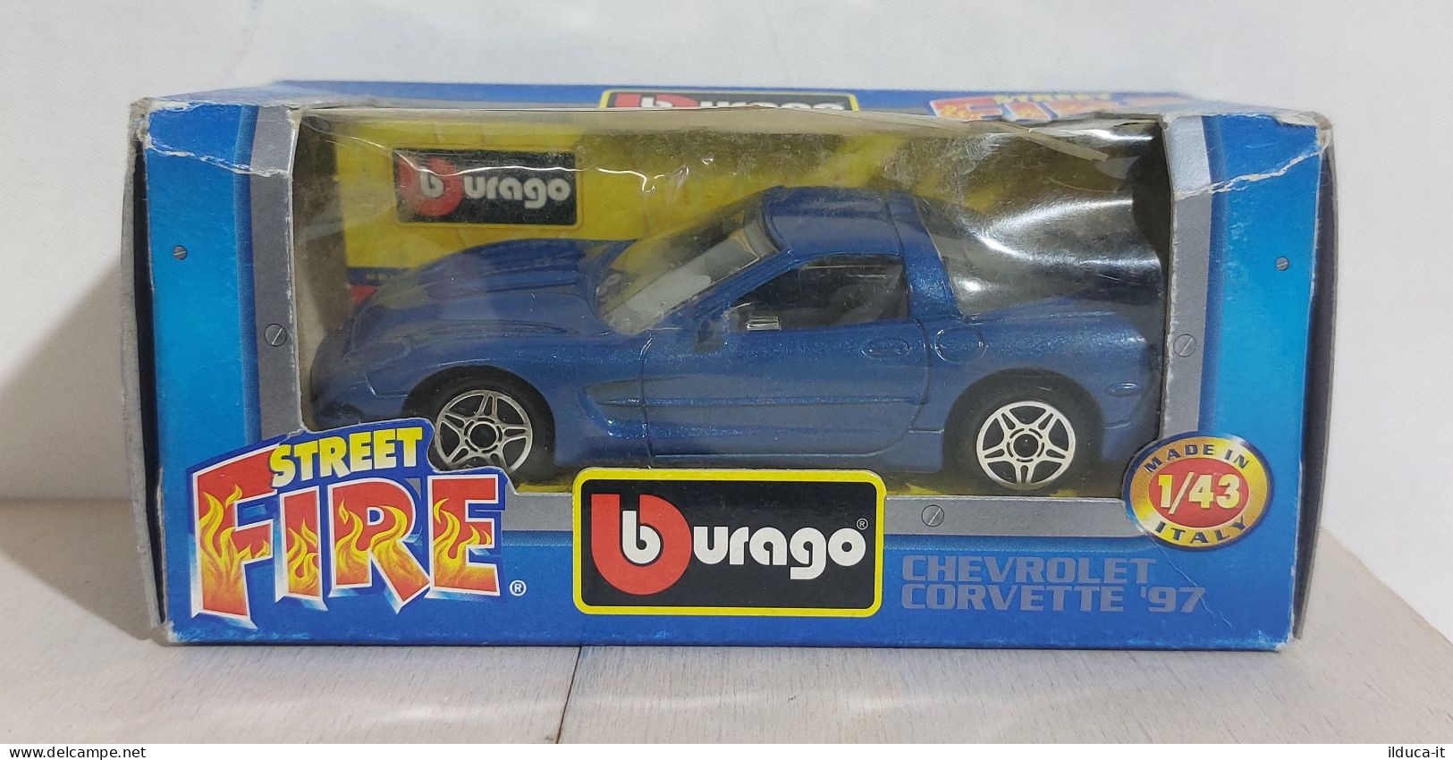 I116148 BURAGO 1/43 Serie Street Fire - Chevrolet Corvette '97 - Box - Burago