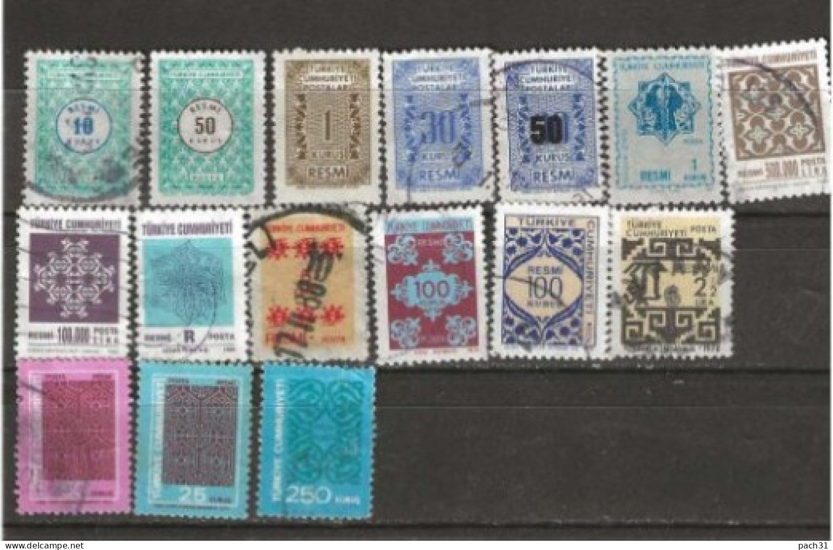 Turquie  Lot De Timbres  Service - Francobolli Di Servizio