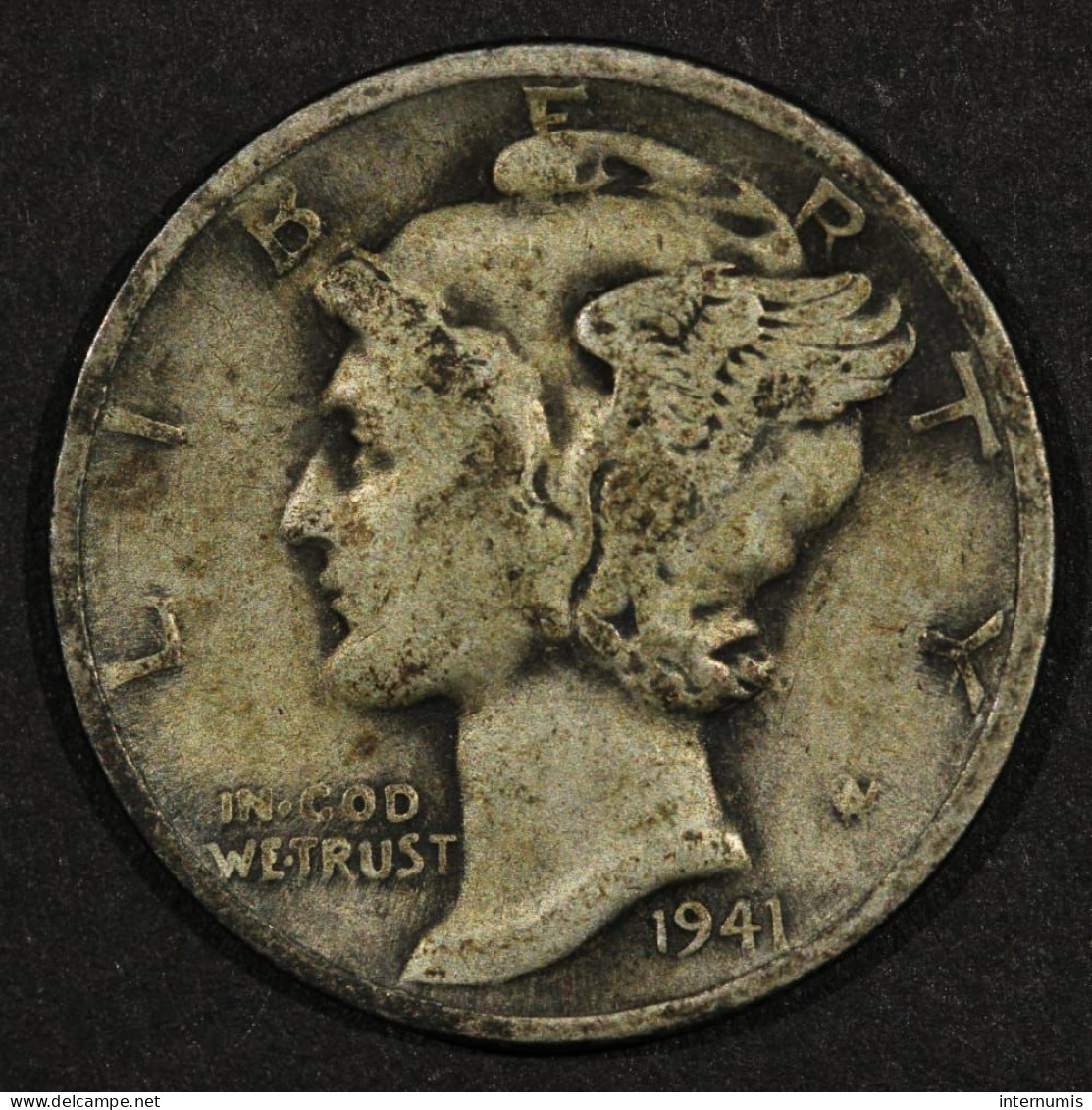 Etats-Unis / USA, Mercury, Lot (2)  Dime, 1941 & 1945, Argent (Silver), KM#140 - 1916-1945: Mercury (kwik)