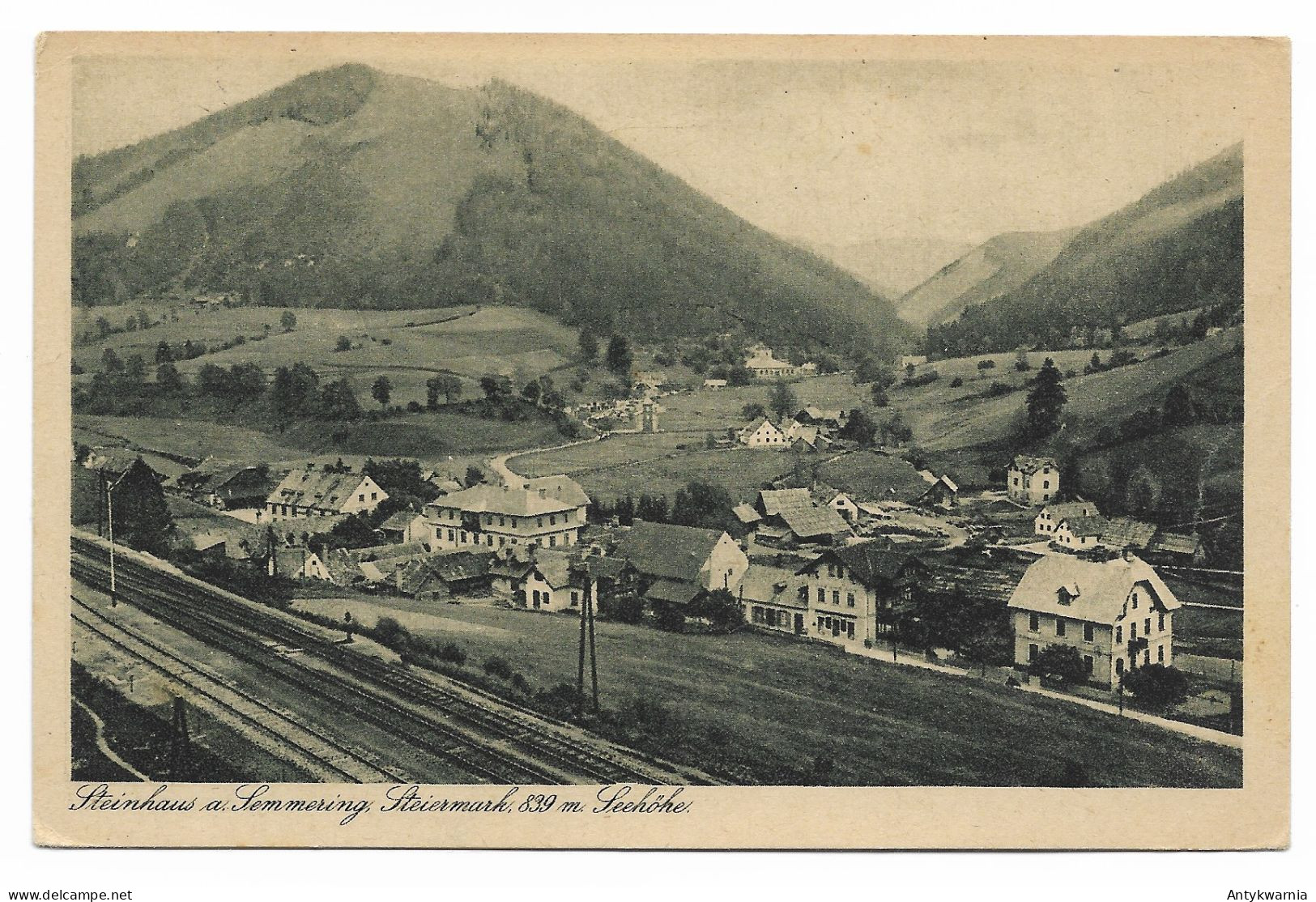 Steinhaus Am Semmering - Seehöhe Gelaufen 1929y.  H060 - Steinhaus Am Semmering