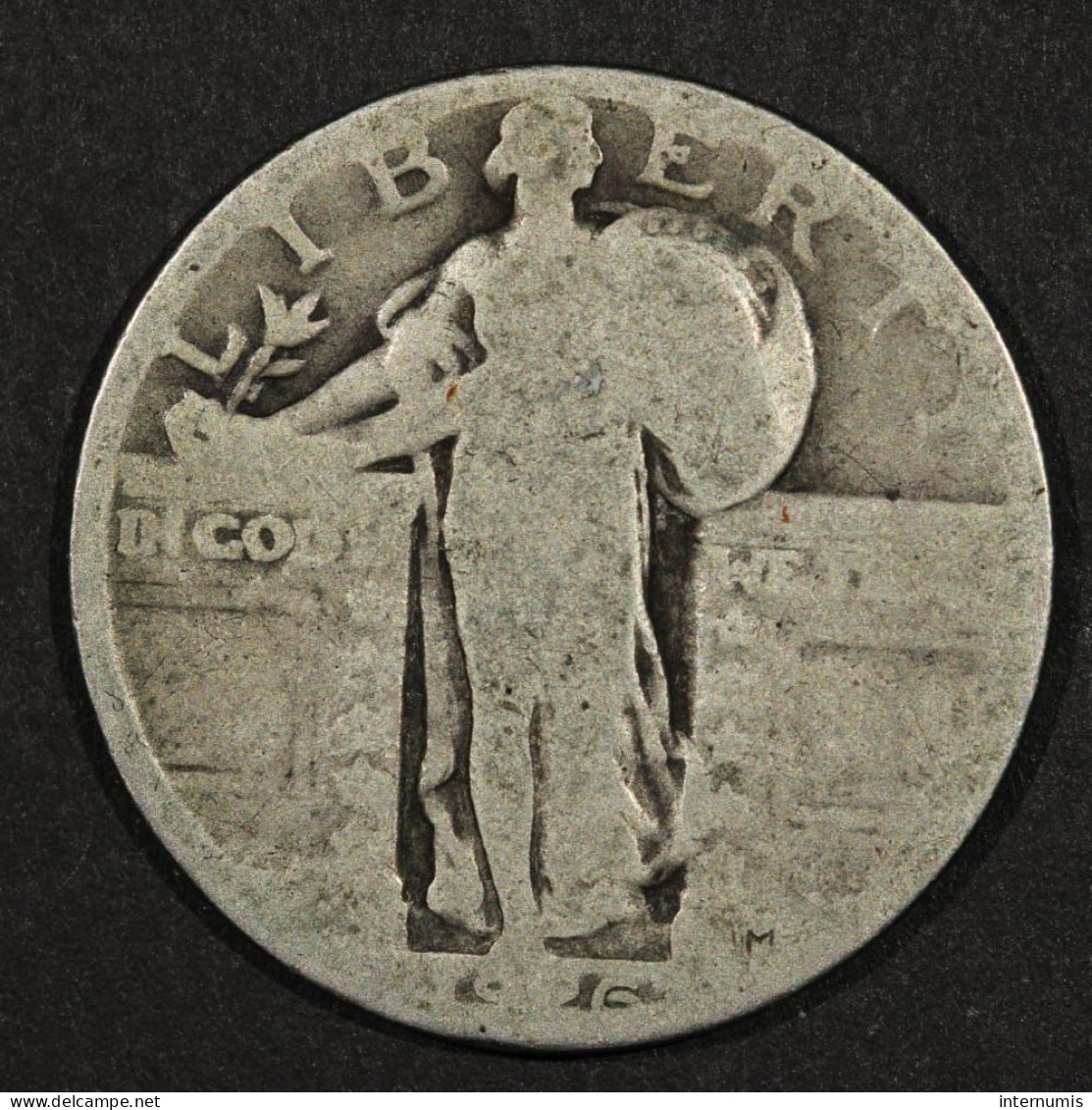 Etats-Unis / USA, Standing Liberty, Quarter Dollar, 1926, Argent (Silver), KM#145 - 1916-1930: Standing Liberty (Liberté Debout)