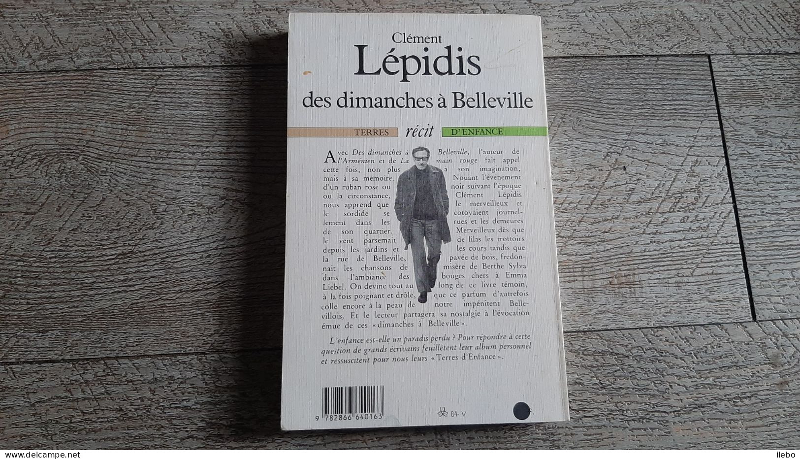 Des Dimanches à Belleville Clément Lépidis Paris 1984 - Paris