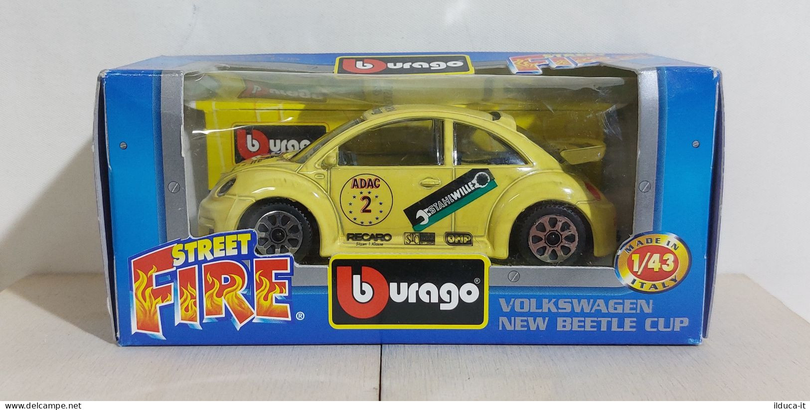 I116207 BURAGO 1/43 Serie Street Fire - Volkswagen New Beetle - Box - Burago