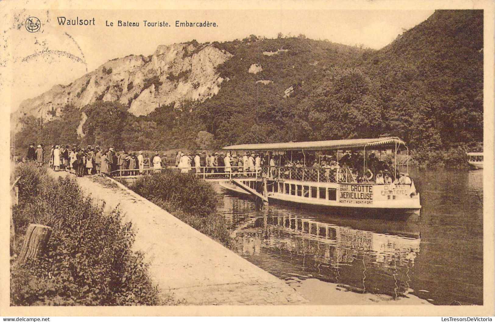 BELGIQUE - Waulsort - Le Bateau Touriste - Embarcadère - Carte Postale Ancienne - Hastiere