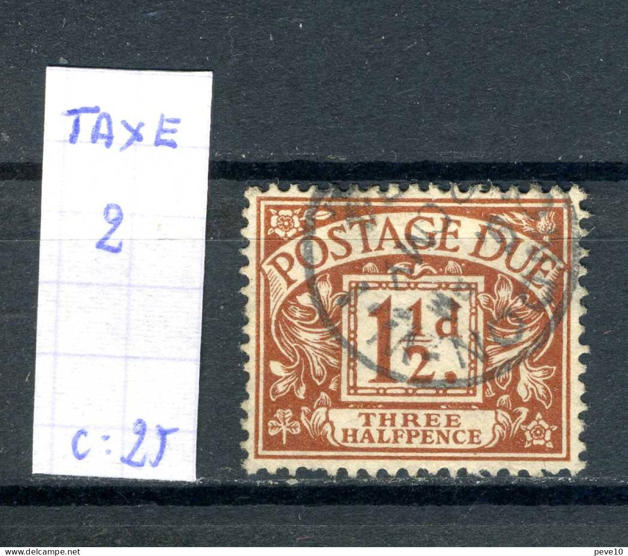 Grande-Bretagne   Taxe N° 2 - Postage Due