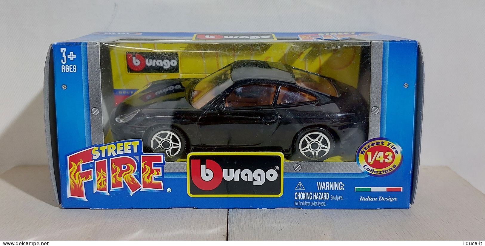 I116225 BURAGO 1/43 Serie Street Fire - Porsche 911 Carrera - Box - Burago