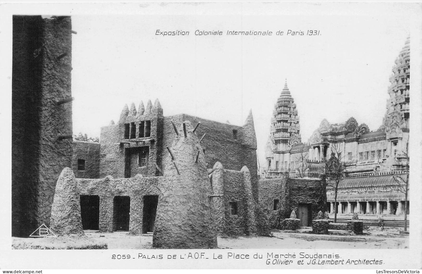 FRANCE - 75 - Exposition Coloniale Internationale De Paris 1931 - Palais De L'Aof - La Place.. - Carte Postale Ancienne - Ausstellungen