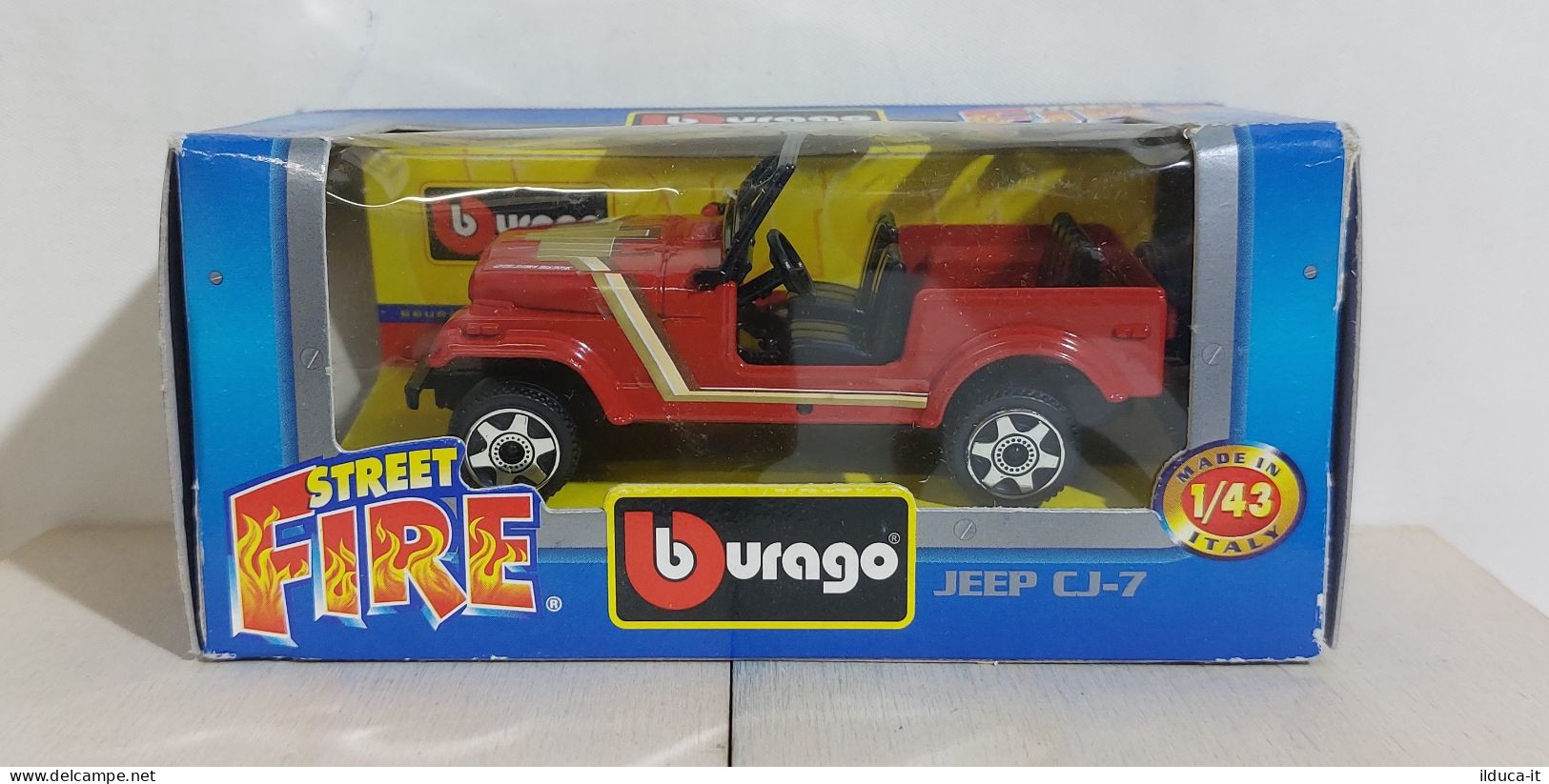 I116243 BURAGO 1/43 Serie Street Fire - Jeep CJ-7 - Box - Burago