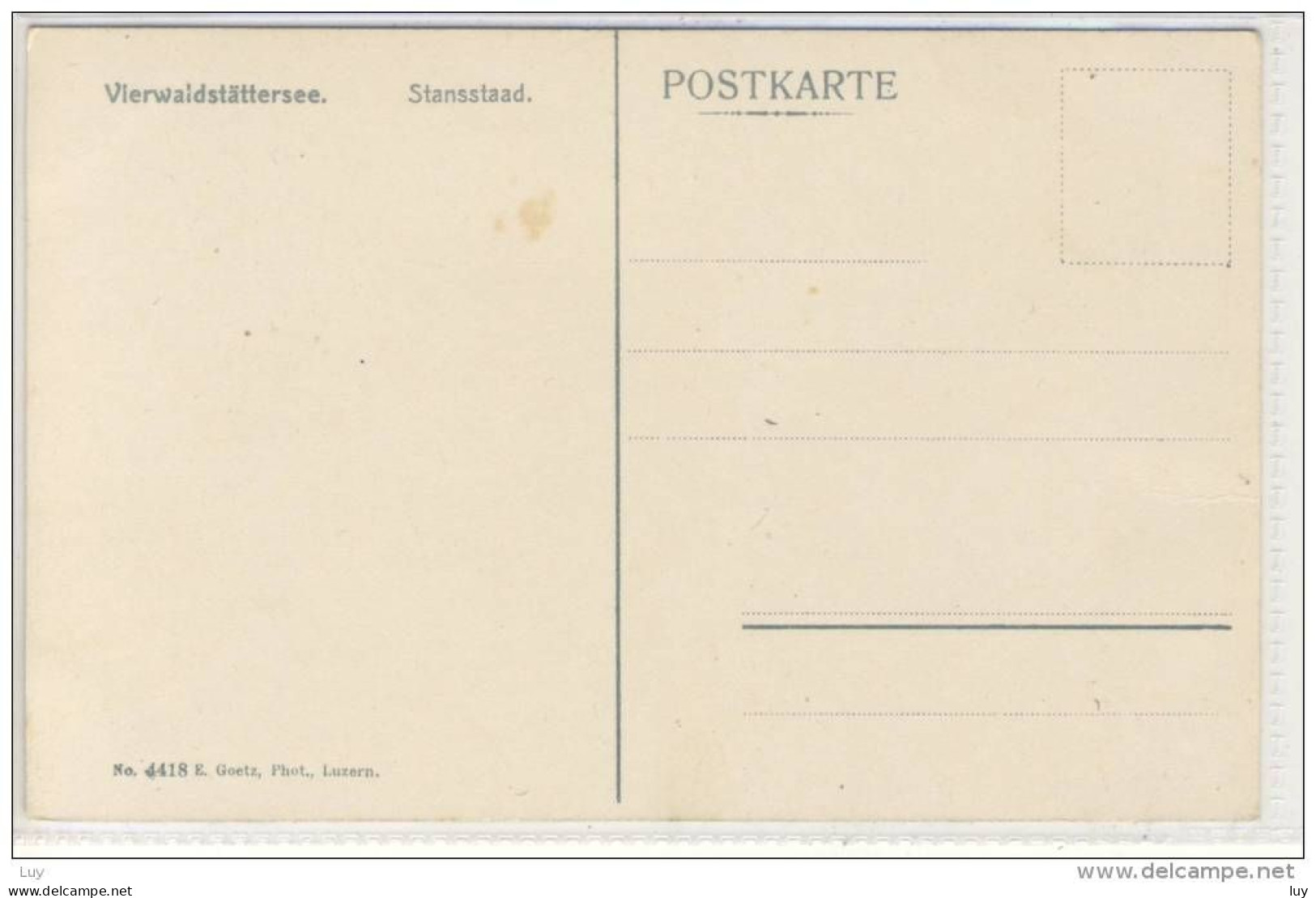 Vierwaldstättersee - Stansstaad - Postkarte 1910 - Stansstad